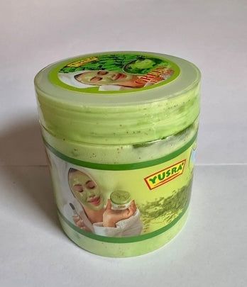 Yusra green face mask