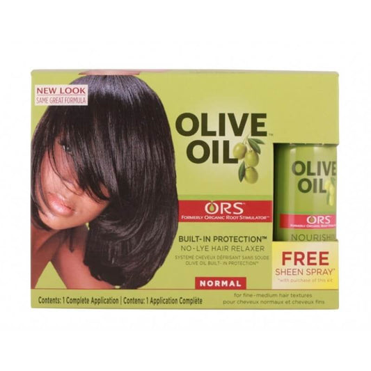 ORS Olive oil relaxer Normal with FREE SHEEN SPRAY