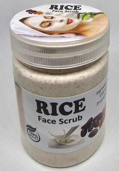 Yusra Luuza Rice face scrub