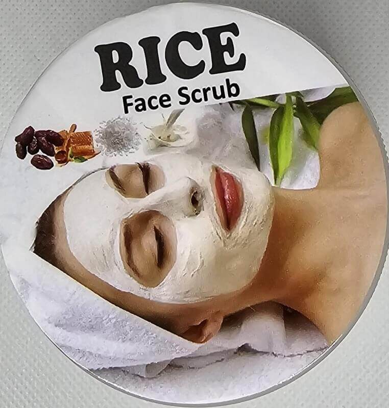 Yusra Luuza Rice face scrub