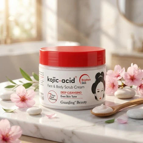 Kojic acid face and body scrub cream